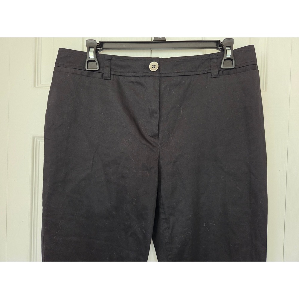 Chico's McKenna Straight Leg Pant Womens 0.5 Black NWT $55 - Picture 2 of 6